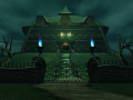 A full shot of the mansion.